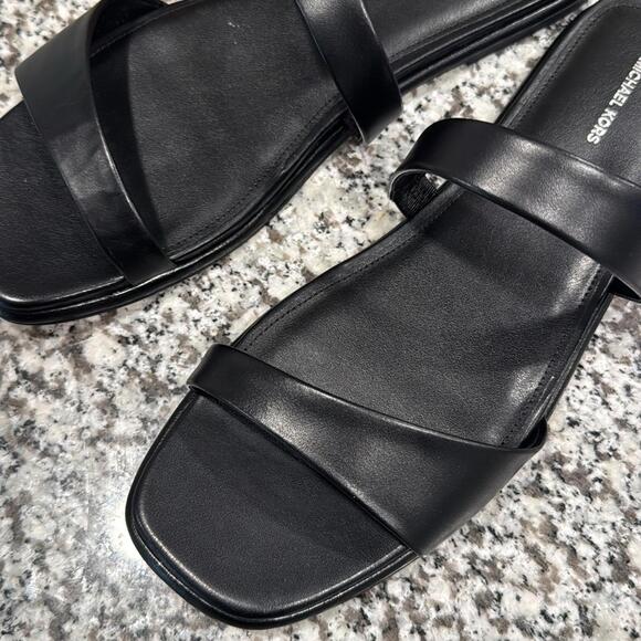 Michael Kors Black Slide Sandals - Picture 3 of 5
